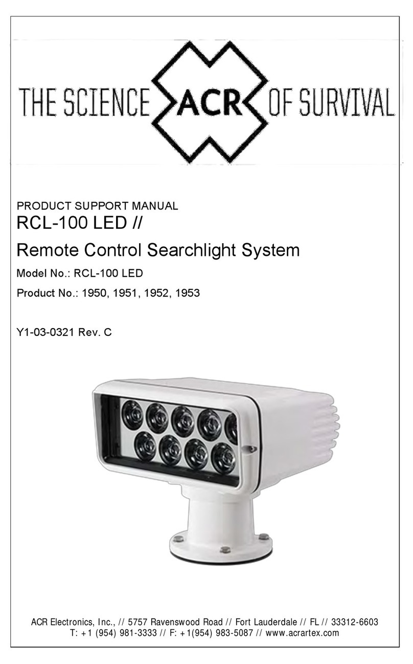 ACR Electronics RCL-100 LED Product support manual