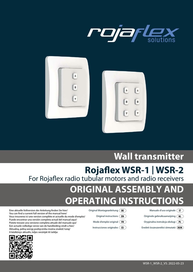 rojaflex WSR-1 Original assembly and operating instructions
