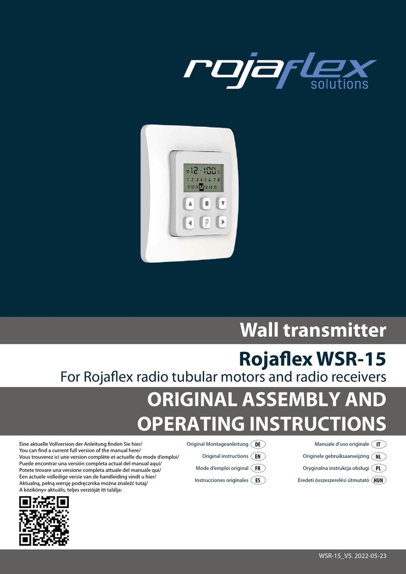 rojaflex WSR-15 Original assembly and operating instructions rojaflex WSR-15 Original assembly and operating instructions