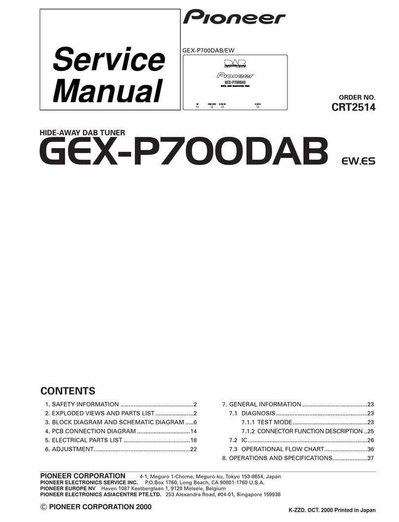 Pioneer GEX-P700DAB/EW User manual