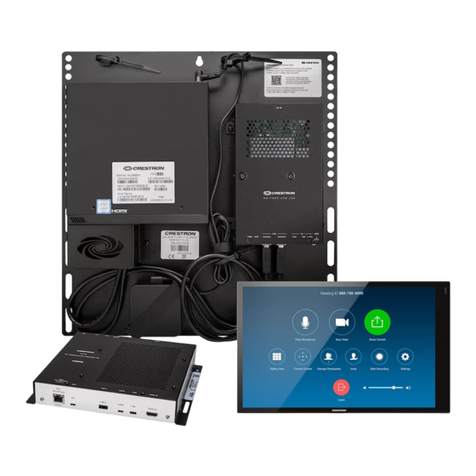 Crestron UC-CX100-T-WM User manual Crestron UC-CX100-T-WM User manual