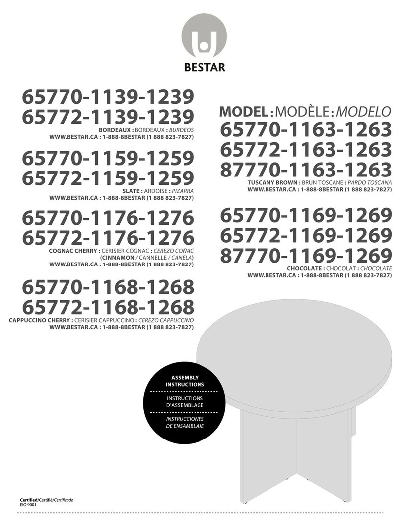 Bestar 65770-1139-1239 Assembly instructions