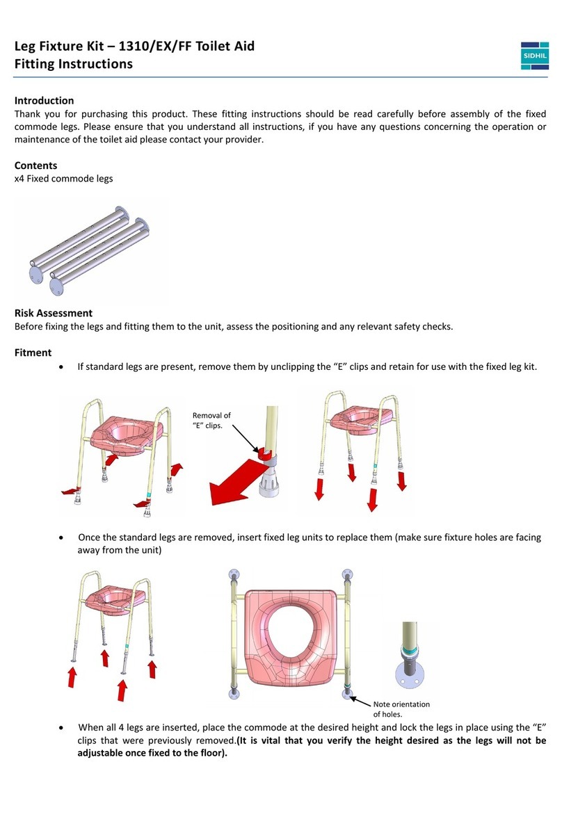 sidhil 1310 Fitting instructions