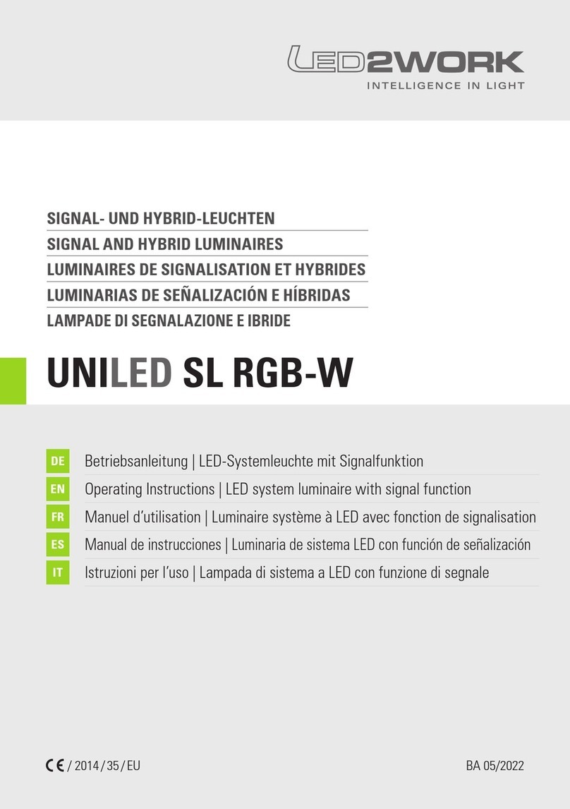 LED2WORK UNILED SL RGB-W operating instructions LED2WORK UNILED SL RGB-W operating instructions
