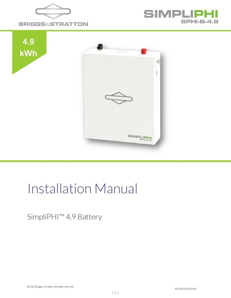 Briggs & Stratton SIMPLIPHI SPHI-B-4.9 installation manual