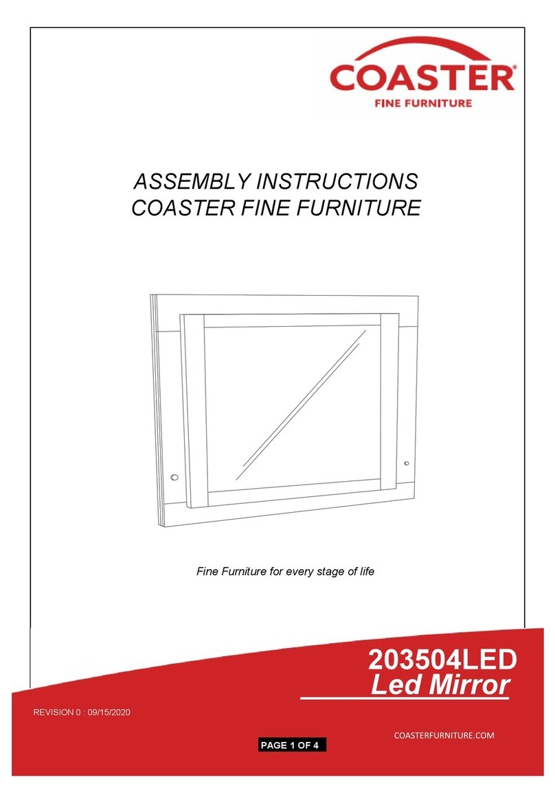 Coaster Felicity 203504LED Assembly instructions