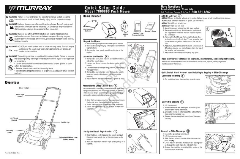Murray 7800890 User manual