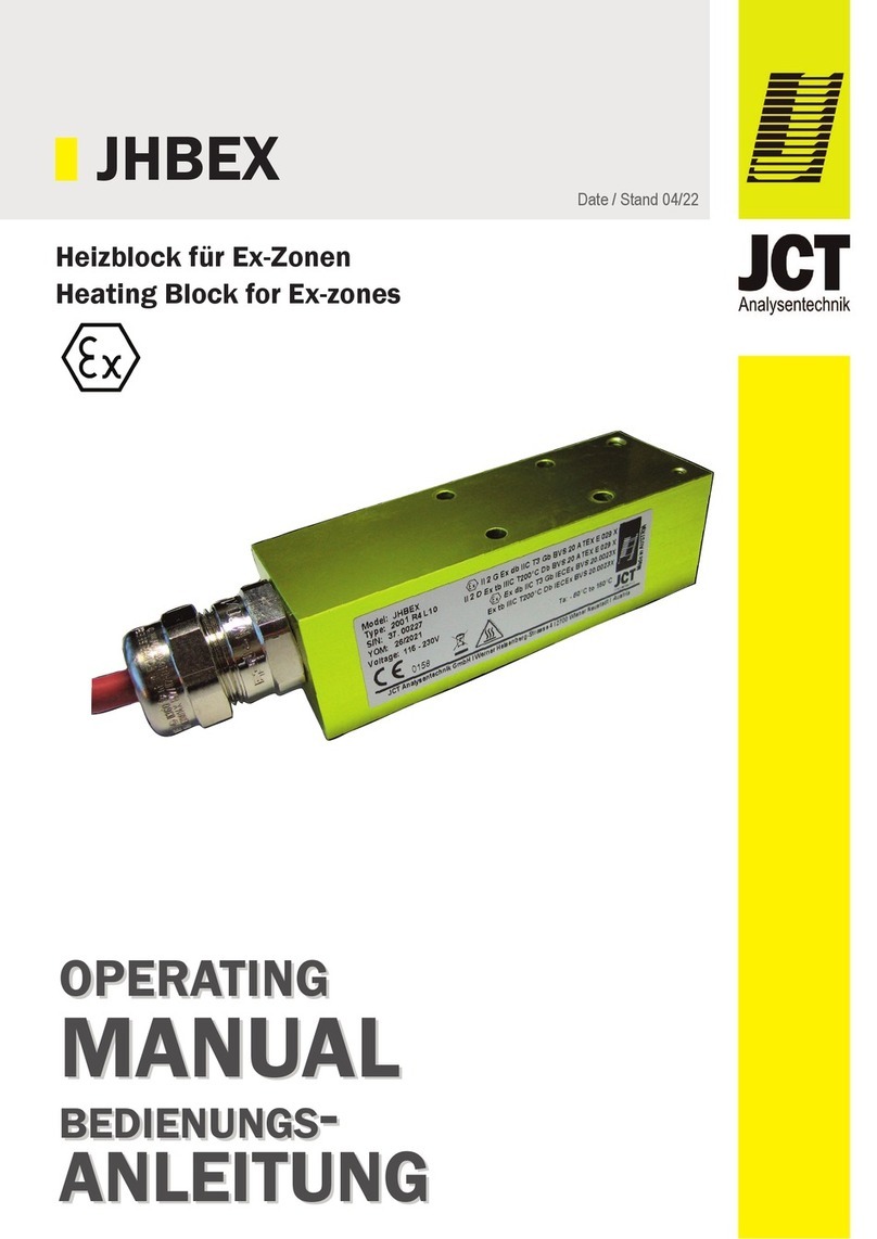 Jct JHBEX operating manual