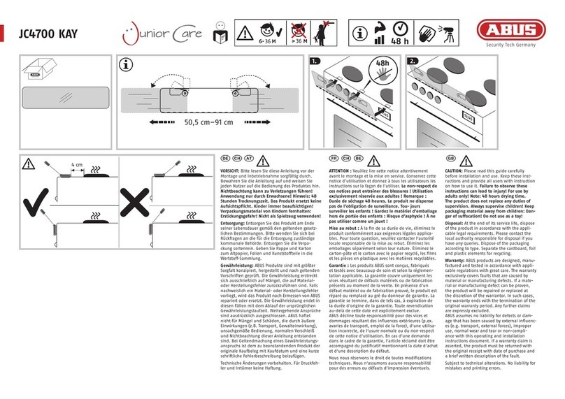 Abus JC4700 KAY quick start guide