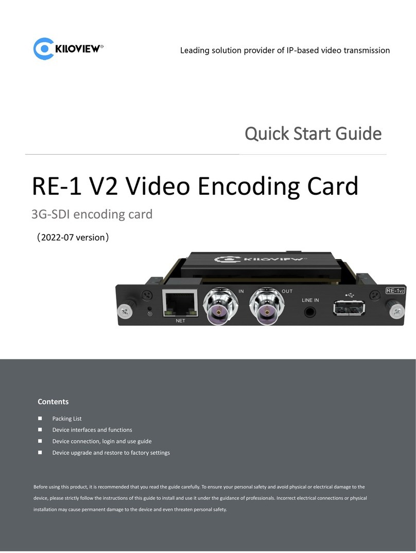 Kiloview RE-1 V2 User manual