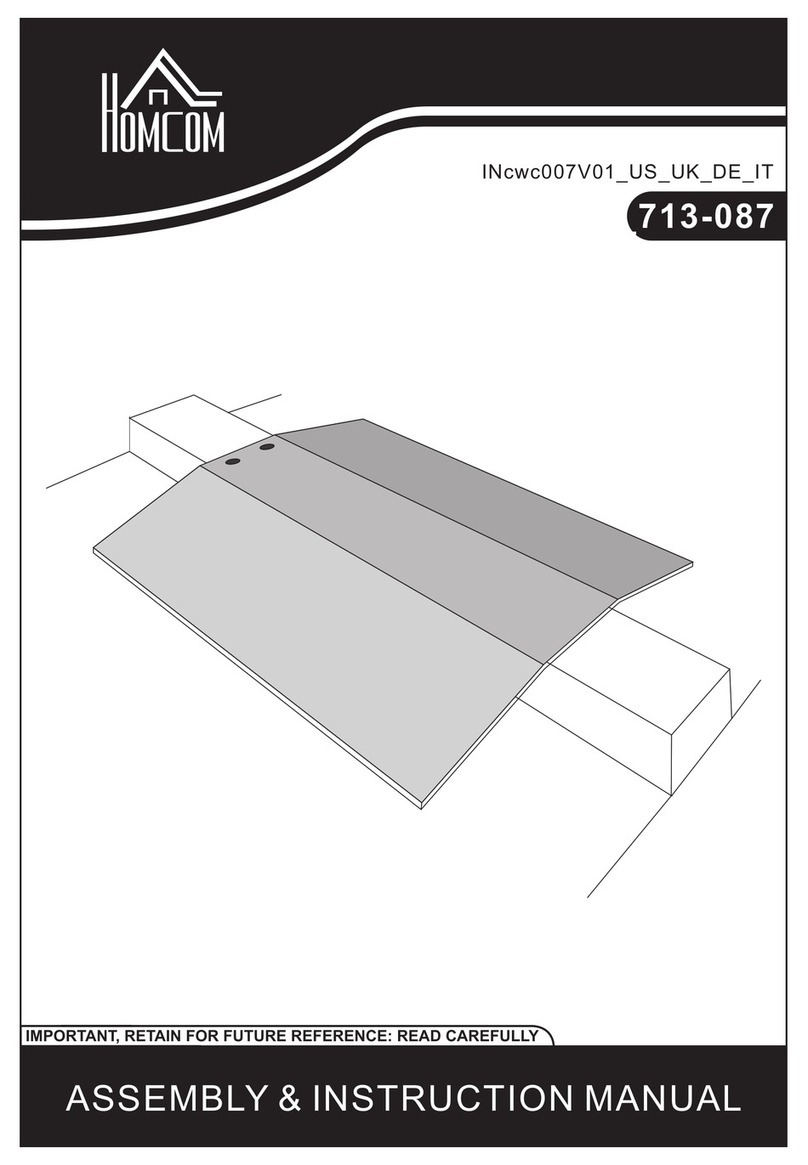 HOMCOM 713-087 Installation guide