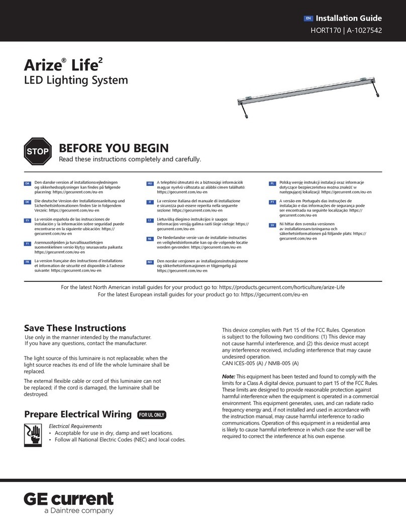 Daintree GE Current Arize Life2 User manual