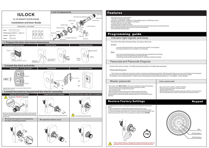 IULOCK IU-30 User manual
