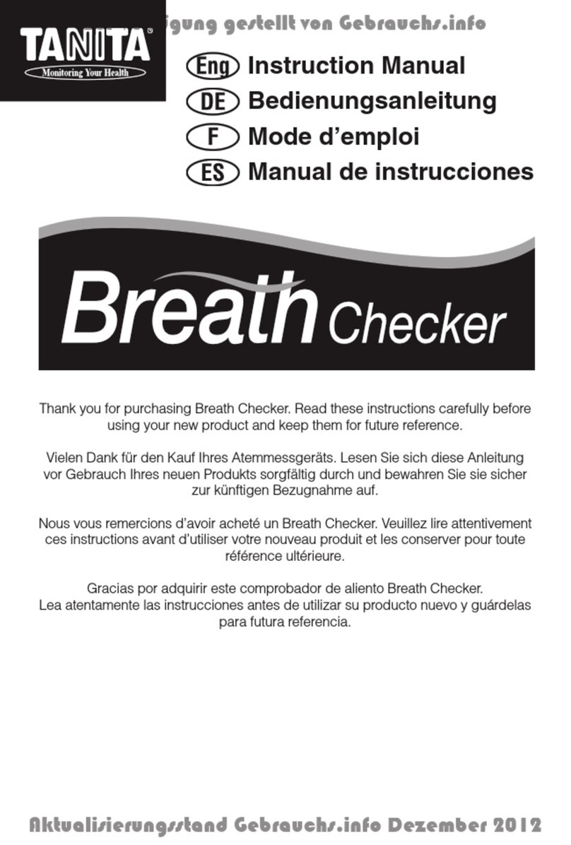 Tanita Breath Checker instruction manual