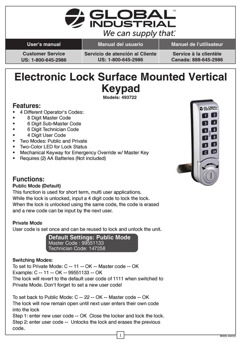 Global Industrial 493722 User manual