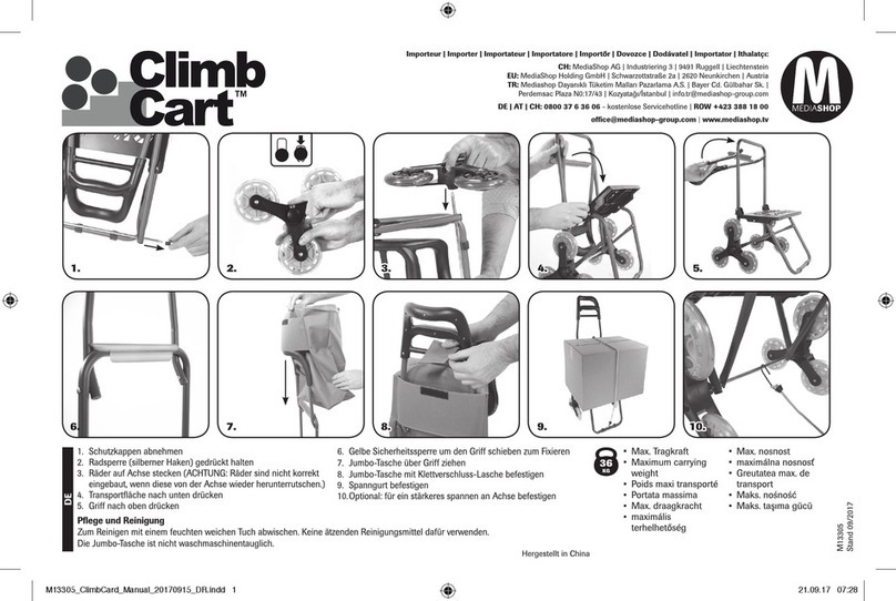 MediaShop Climb Cart User manual