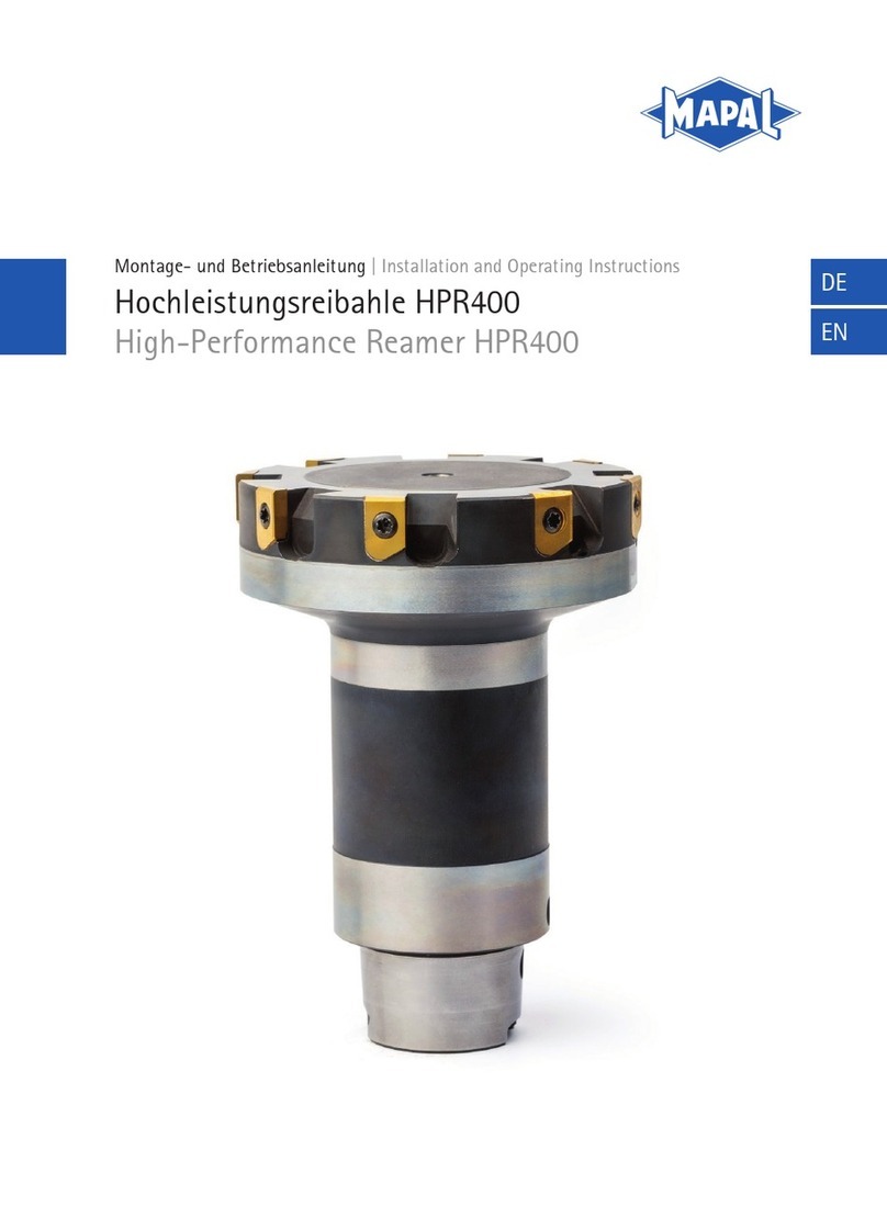 Mapal HPR400 Installation and operating instructions