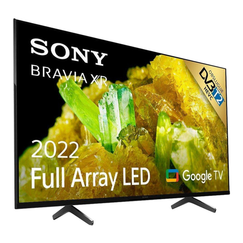 Sony BRAVIA XR-55X9 S Series User manual Sony BRAVIA XR-55X9 S Series User manual