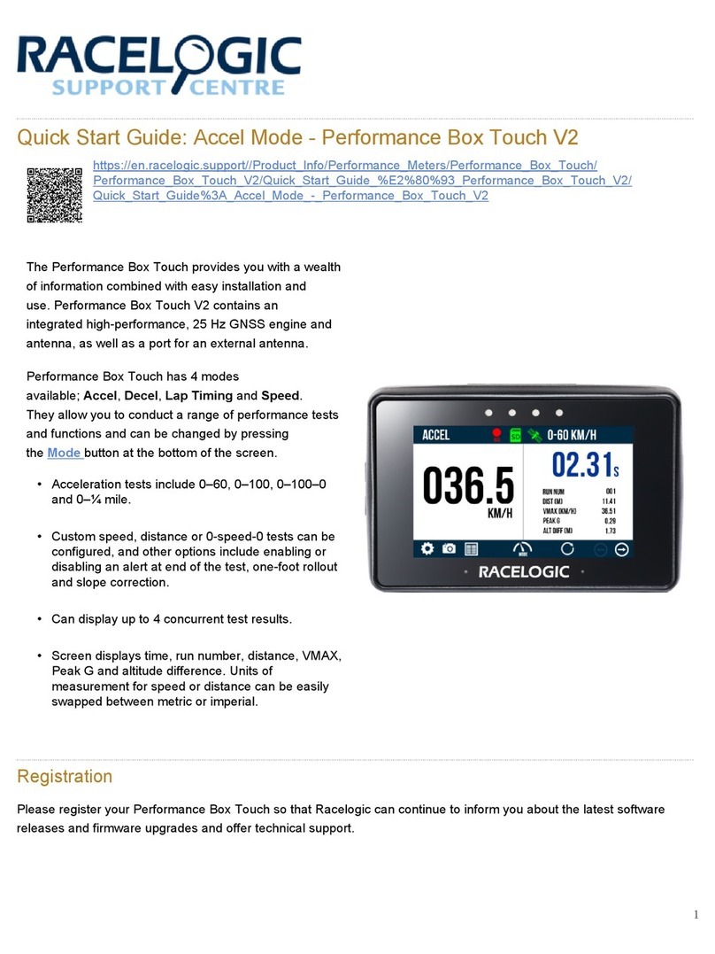Racelogic Performance Box Touch V2 User manual