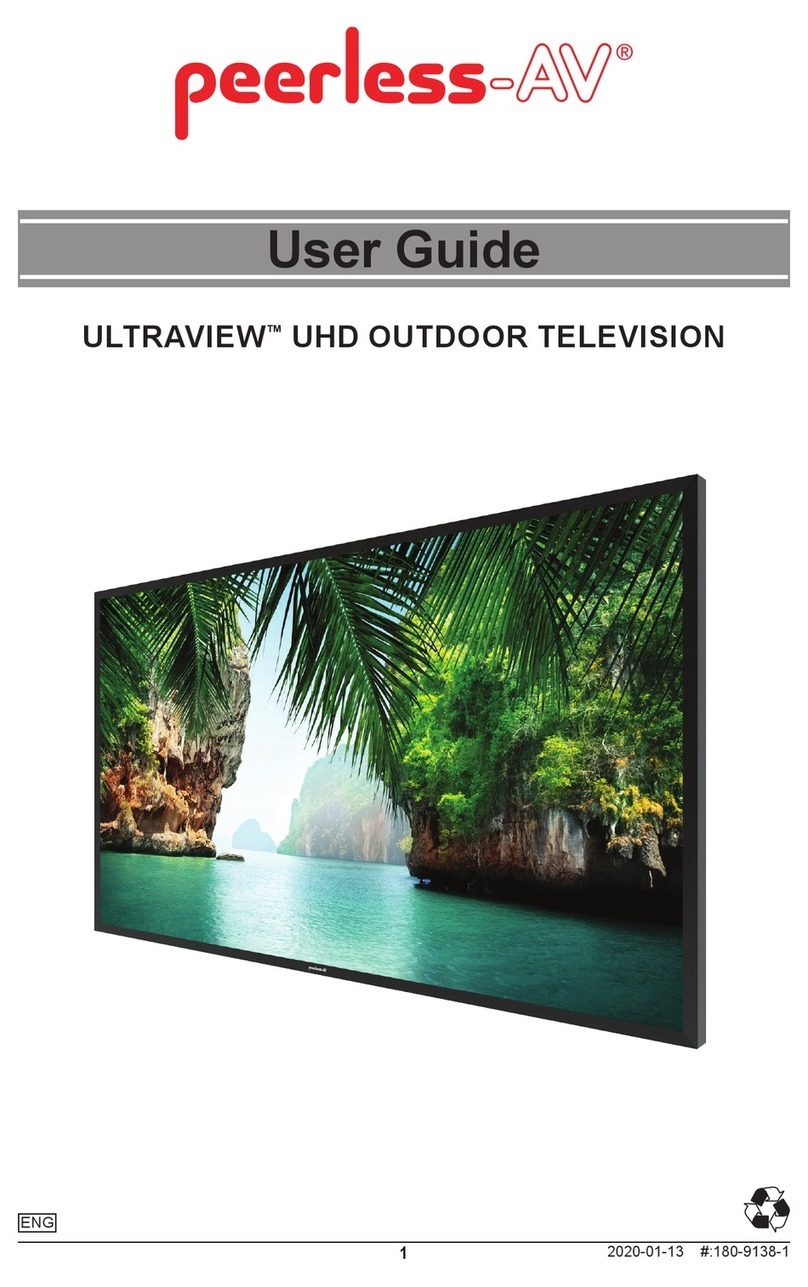 peerless-AV ULTRAVIEW UV862 User manual