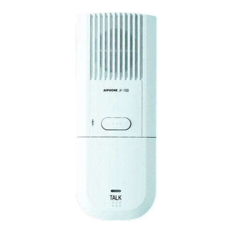 Aiphone JF-1SD Installation & operation manual