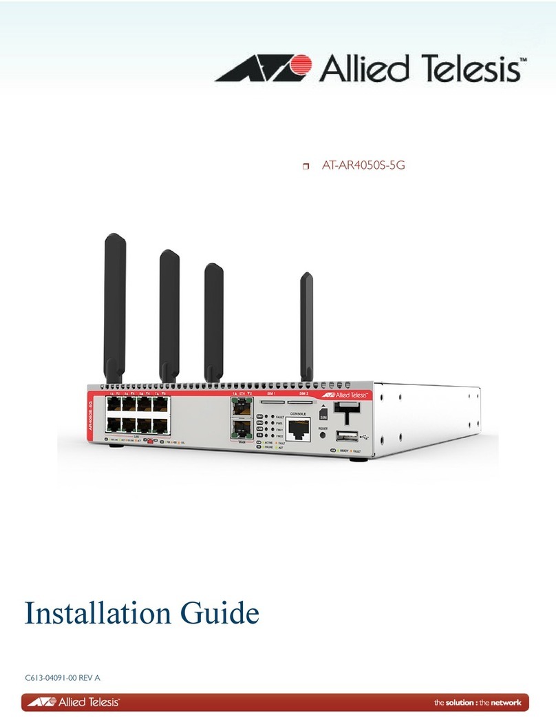 Allied Telesis AT-AR4050S-5G installation guide