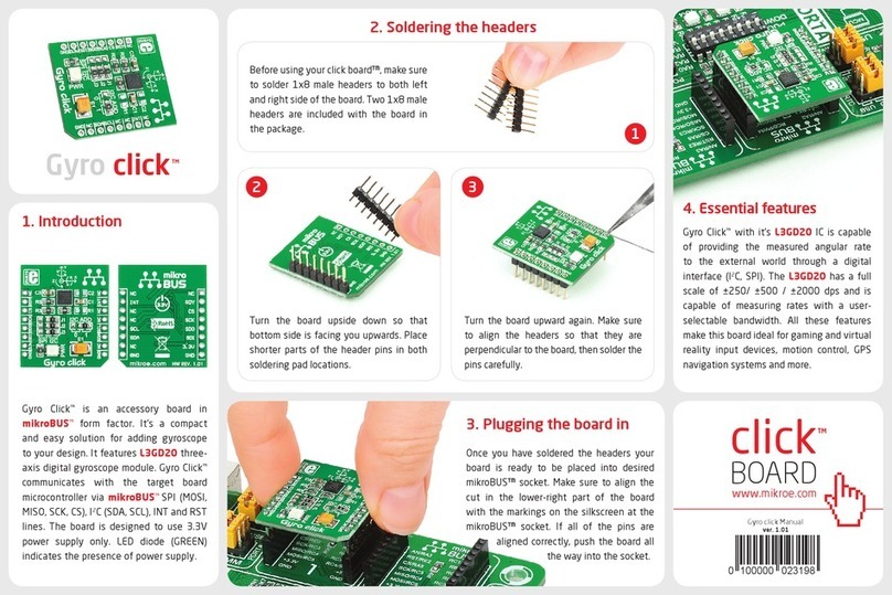 mikroElektronika Gyro click quick start guide