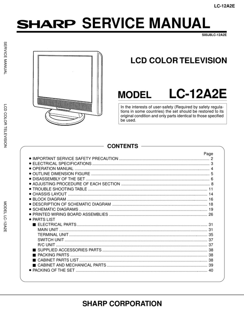 Sharp LC-12A2E User manual Sharp LC-12A2E User manual