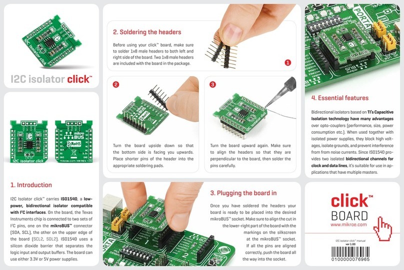 mikroElektronika I2C isolator click User manual