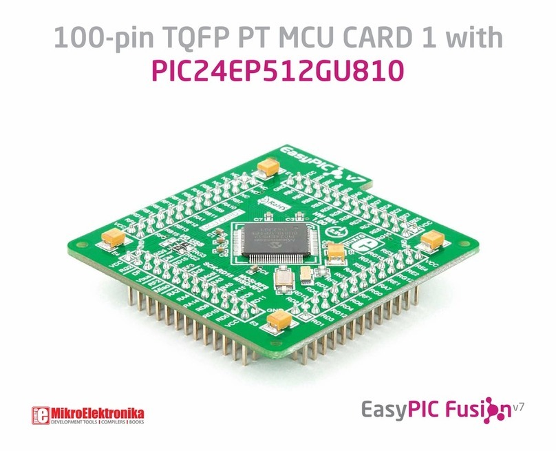 mikroElektronika EasyPIC Fusion V7 TQFP PT MCU CARD 1 manual mikroElektronika EasyPIC Fusion V7 TQFP PT MCU CARD 1 manual
