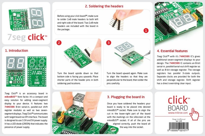 mikroElektronika 7seg click User manual