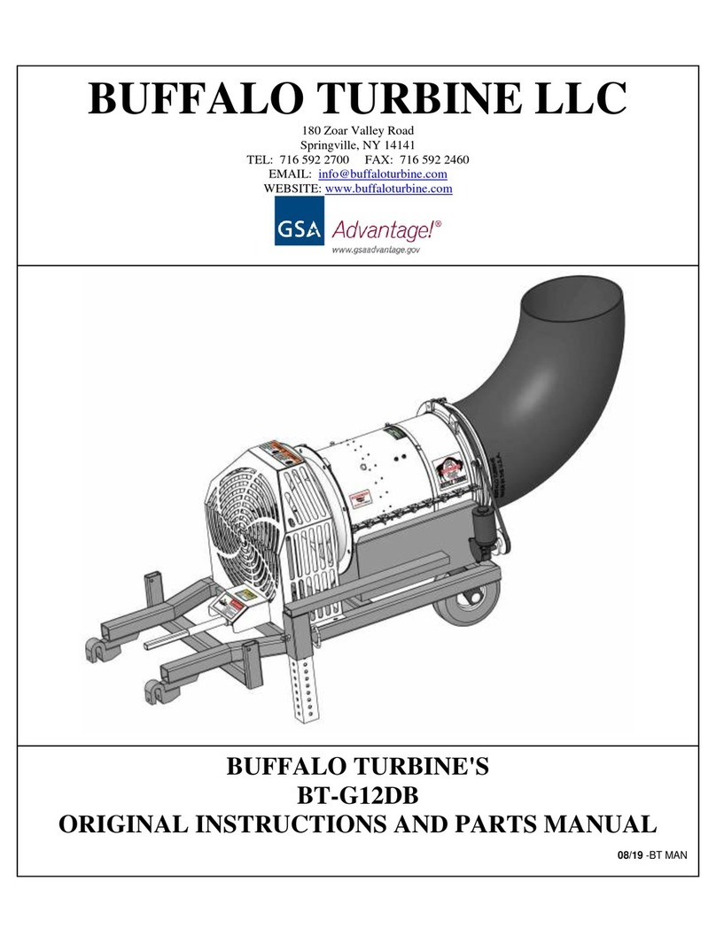 BUFFALO TURBINE BT-G12DB Original instructions and parts manual