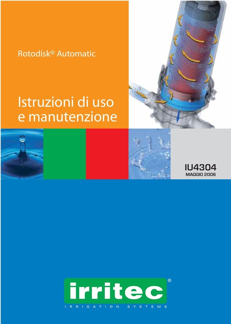 irritec Rotodisk IU4304 Operating and maintenance instructions irritec Rotodisk IU4304 Operating and maintenance instructions