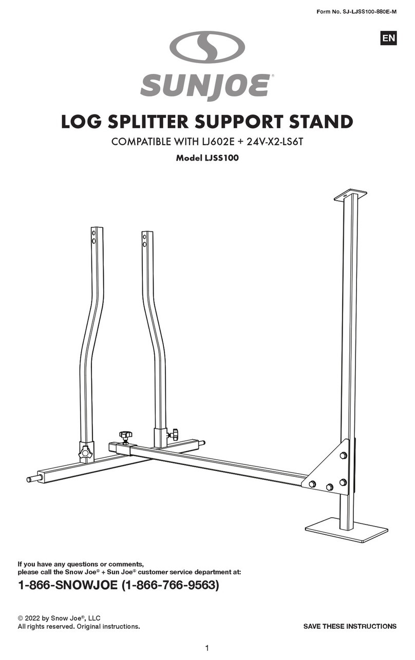 sunjoe LJSS100 User manual
