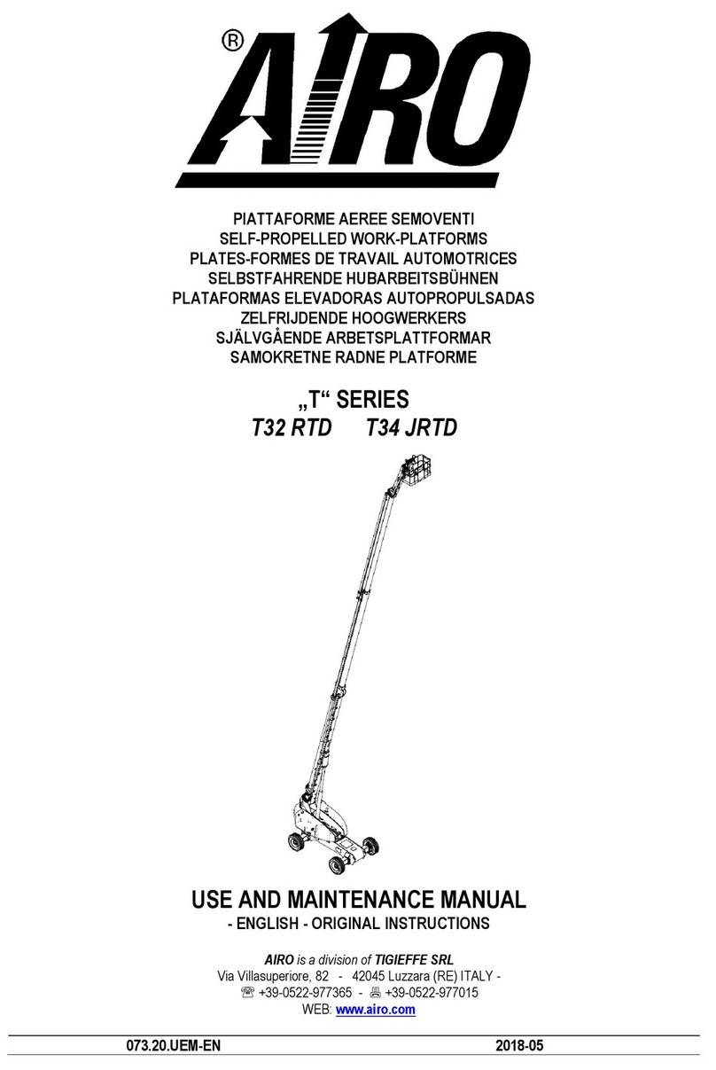 Airo T Series Use and maintenance manual