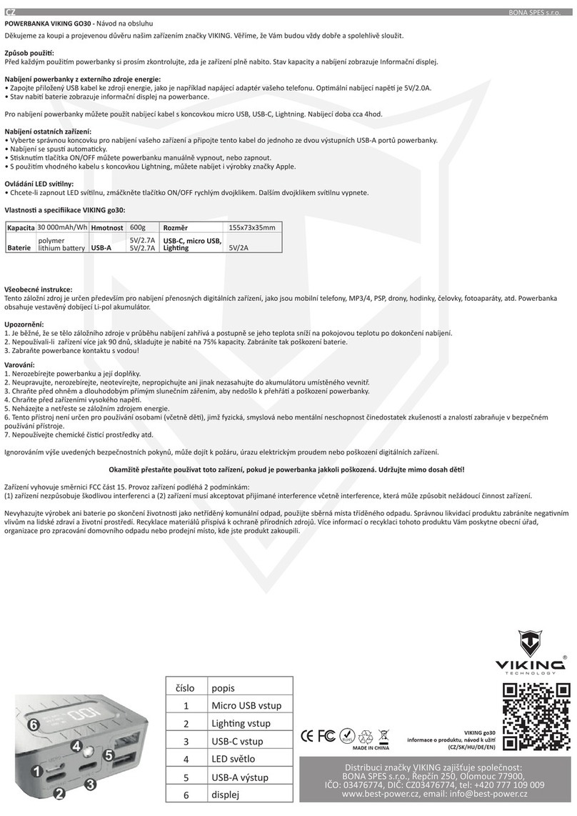 Viking Technology GO30 User manual