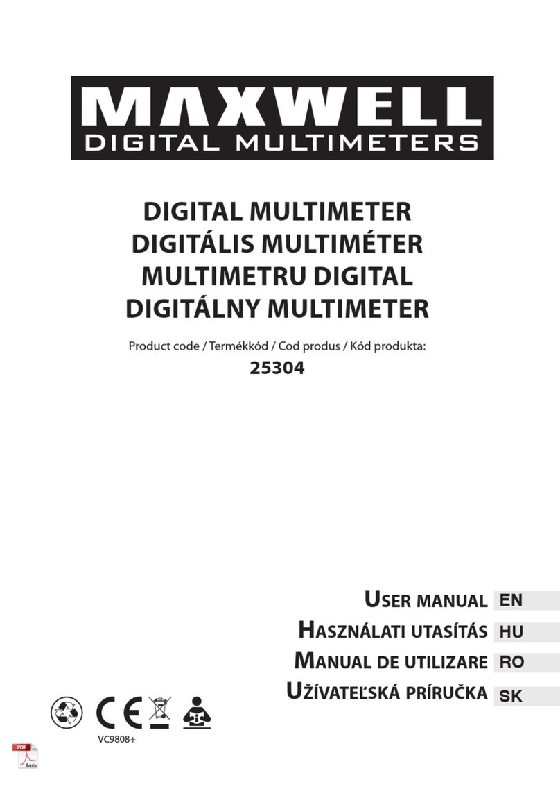 Maxwell Digital Multimeters 25304 User manual