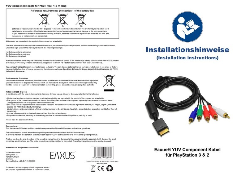 Eaxus 12740 installation instructions