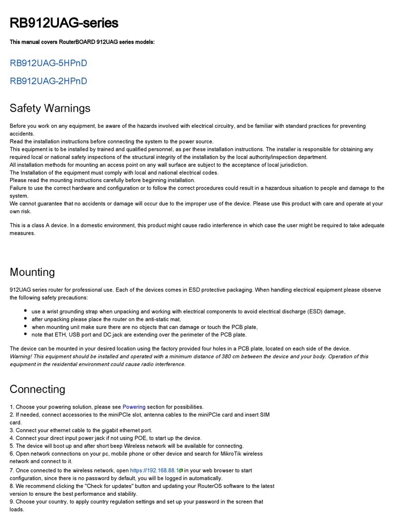 MikroTik RB912UAG-5HPnD User manual MikroTik RB912UAG-5HPnD User manual