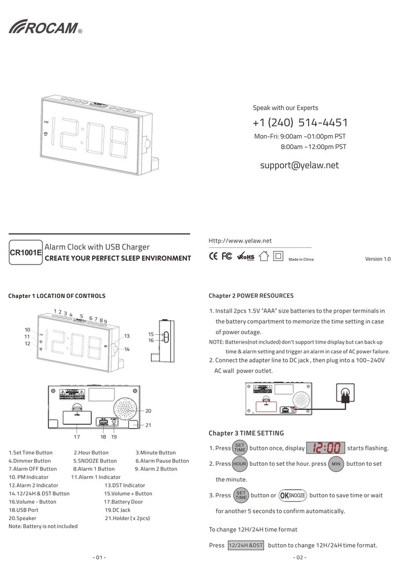 ROCAM CR1001E instructions