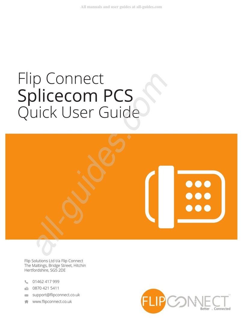 Flip Connect Splicecom PCS Quick user guide