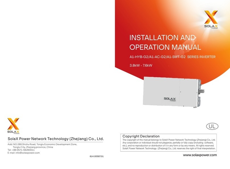 SolaX Power A1-HYB-G2 Series User manual