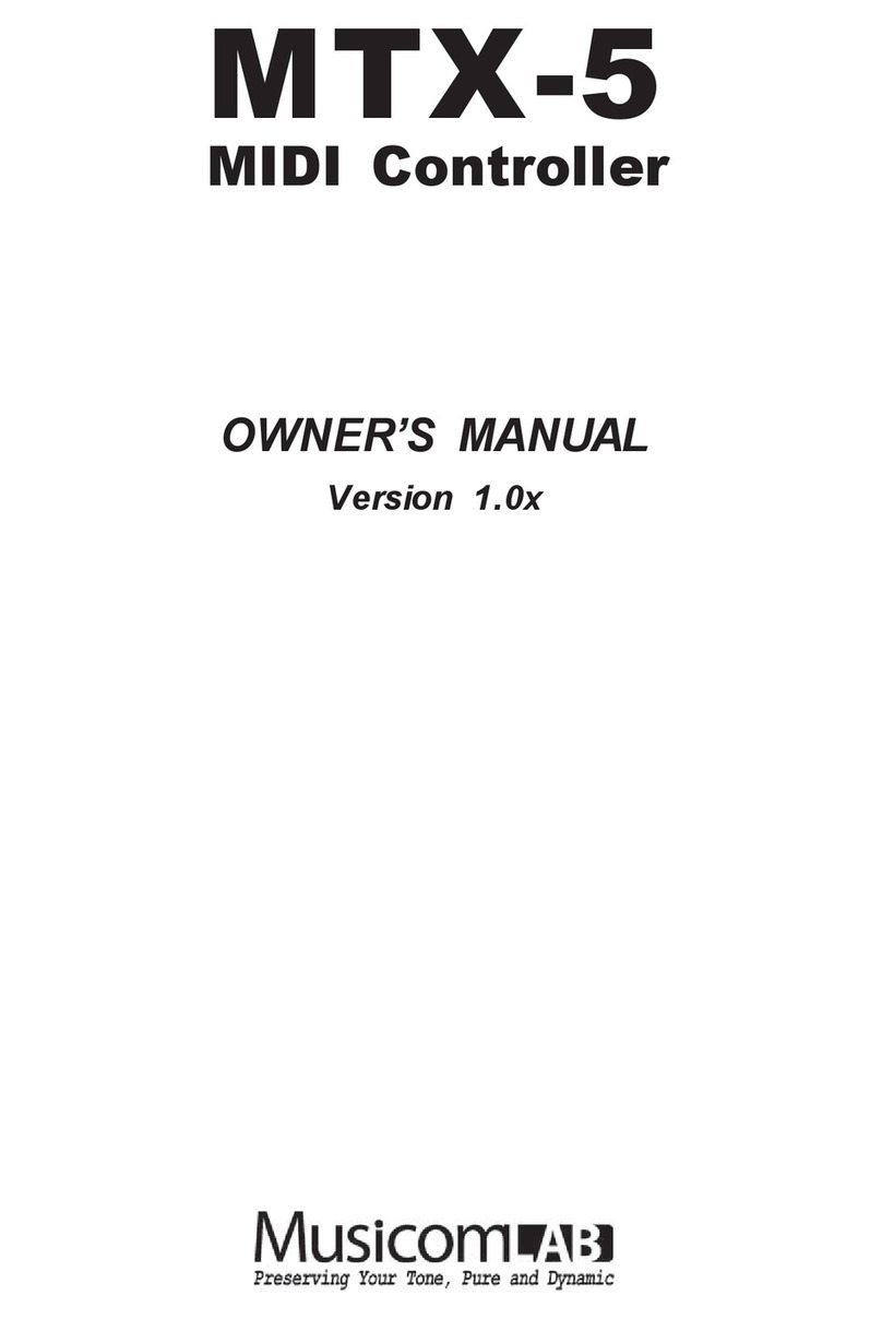 Musicom Lab MTX-5 User manual