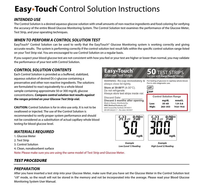 Easy Touch Control Solution instructions