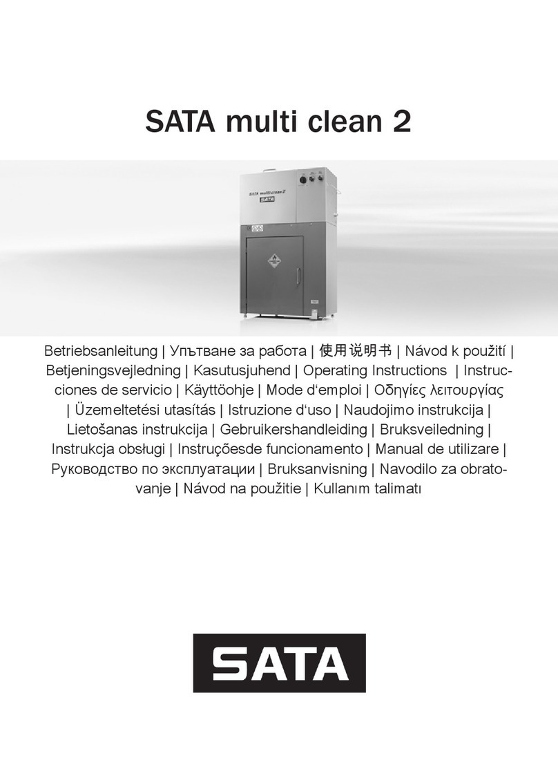 SATA multi clean 2 operating instructions