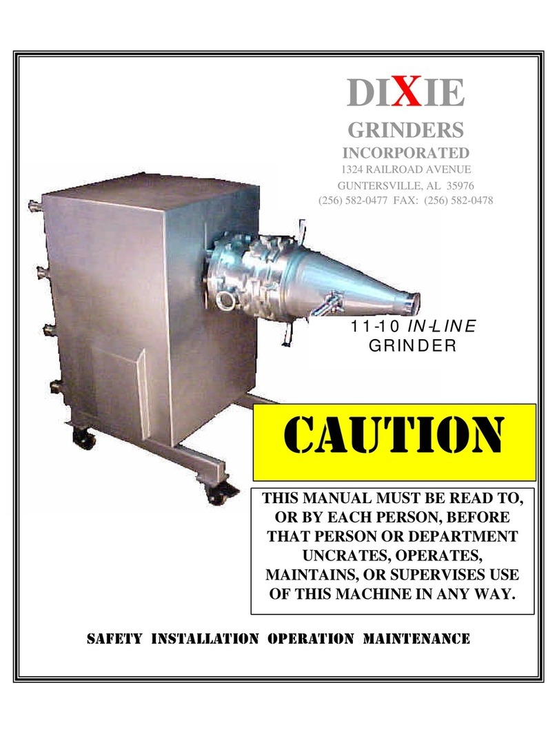 DIXIE GRINDERS 11-10 manual