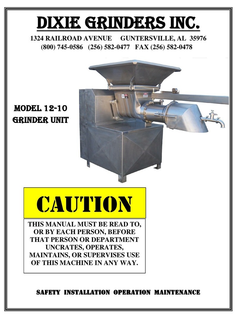 DIXIE GRINDERS 12-10 manual