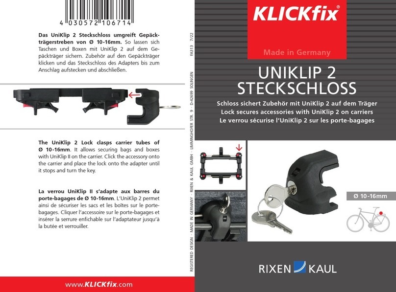 Rixen & Kaul Klickfix UNIKLIP 2 User manual Rixen & Kaul Klickfix UNIKLIP 2 User manual