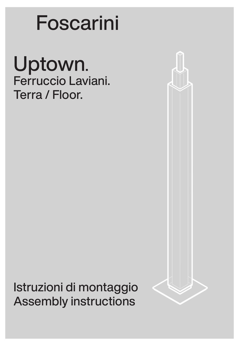 FOSCARINI Uptown Floor Assembly instructions