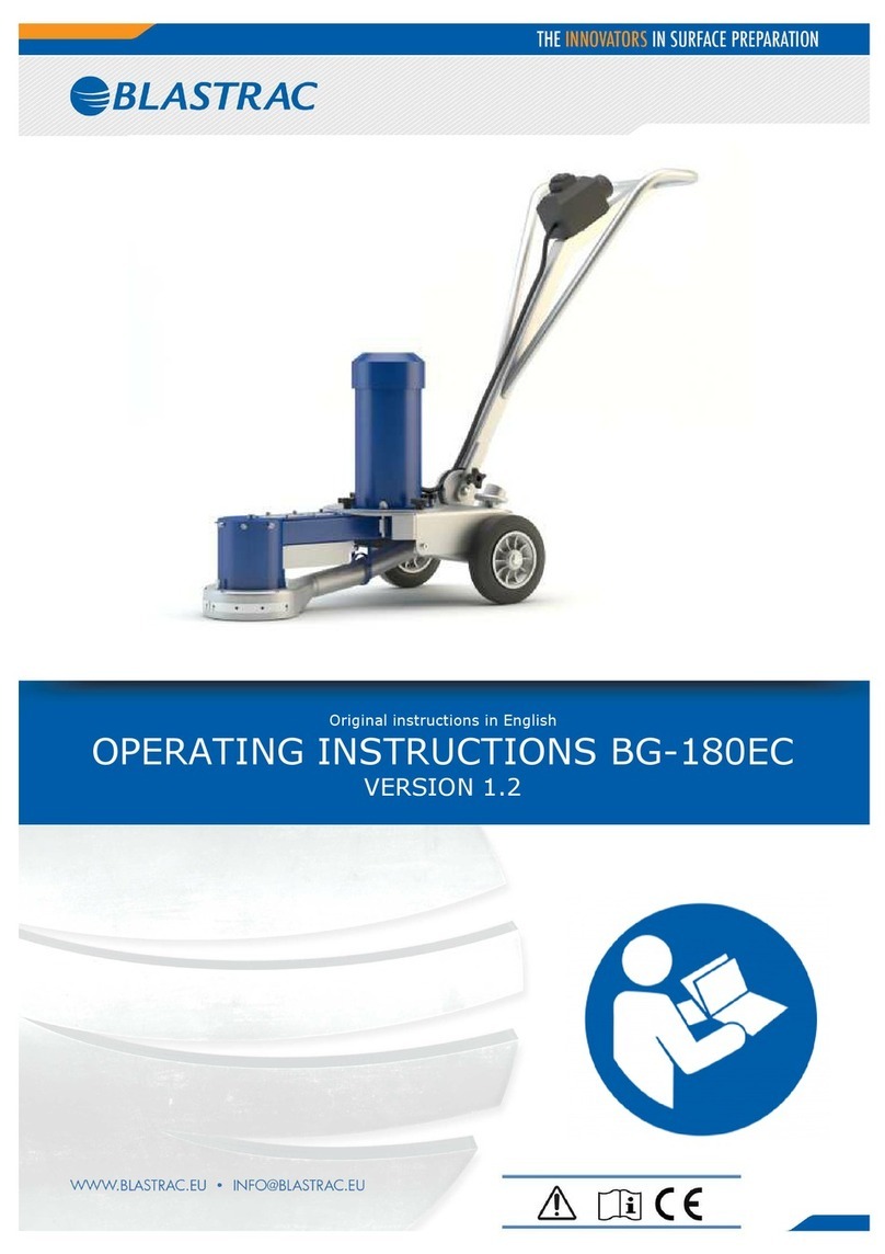 Blastrac BG-180EC operating instructions